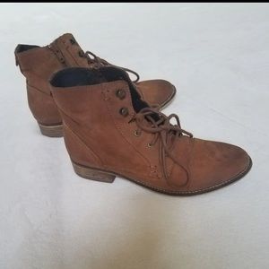 Steve Madden suede booties with laces